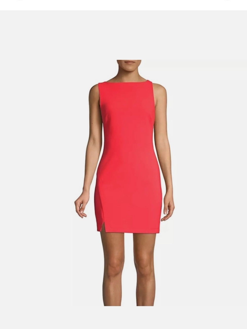 Likely Red Sleeveless Mini Sheath Dress